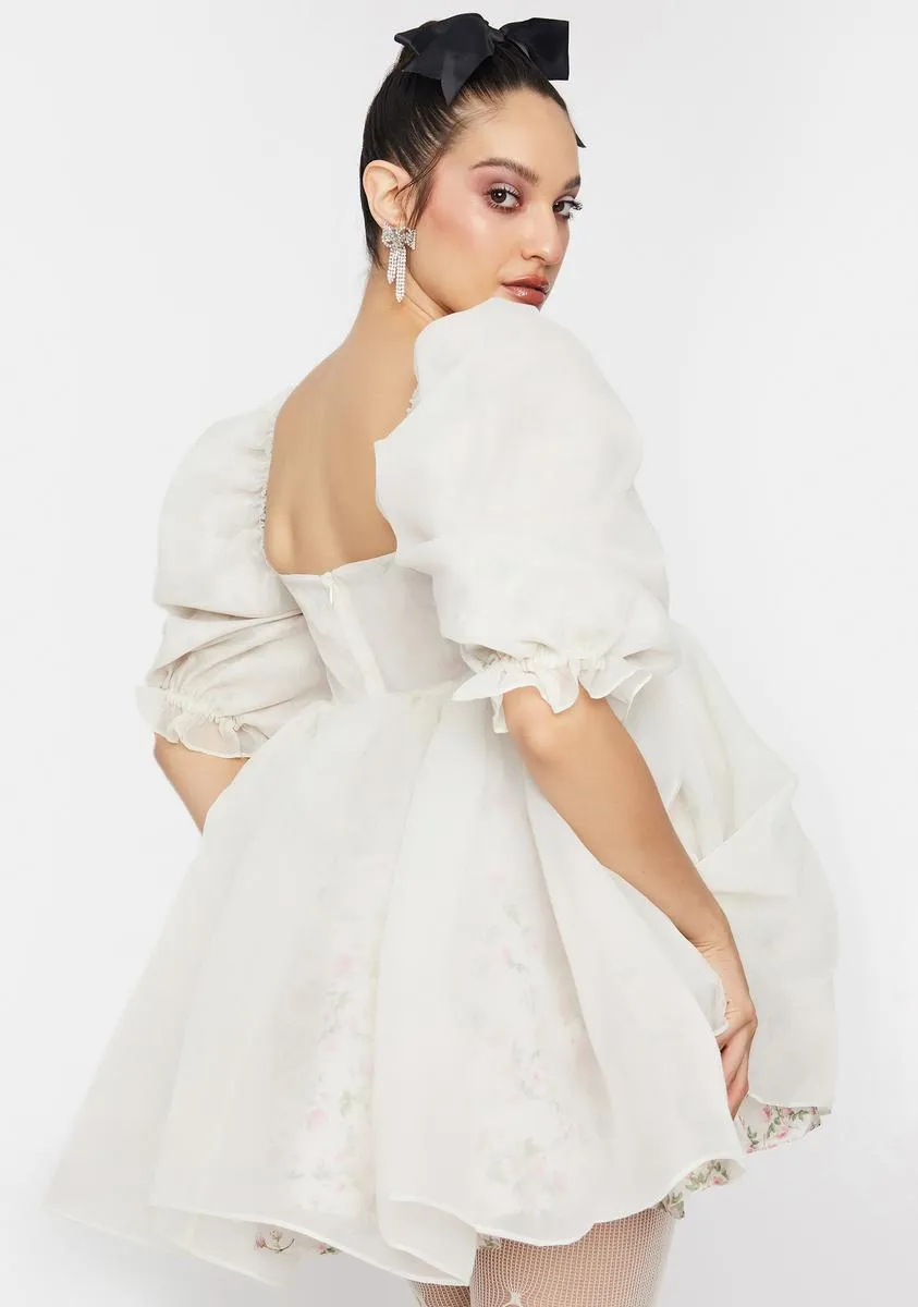 The Heritage Rose Puff Dress sold by Dolls Kill product image thumbnail 5