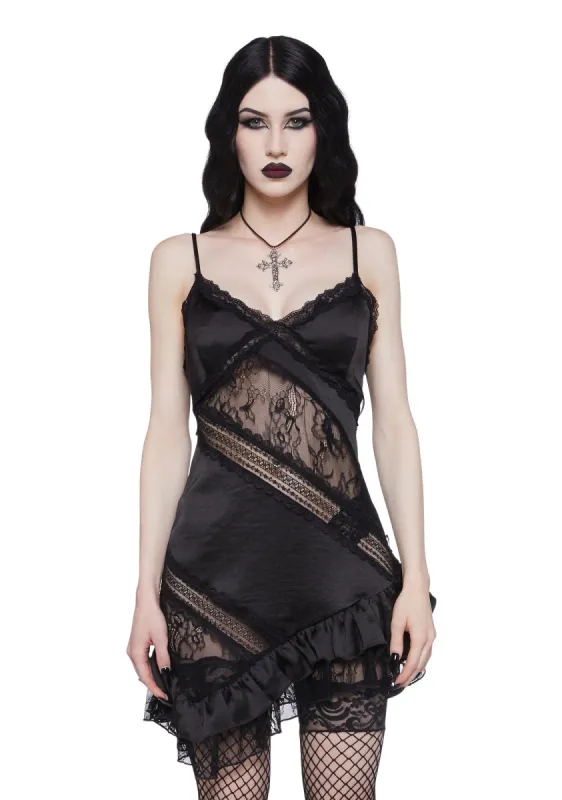 Gothic Lullaby Slip Dress sold by Dolls Kill