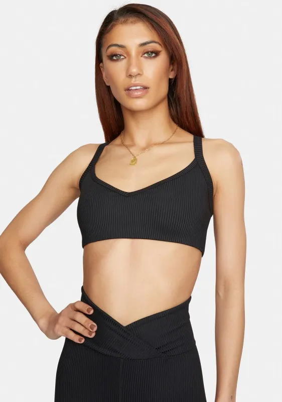 Ribbed Curve Bralette sold by Dolls Kill