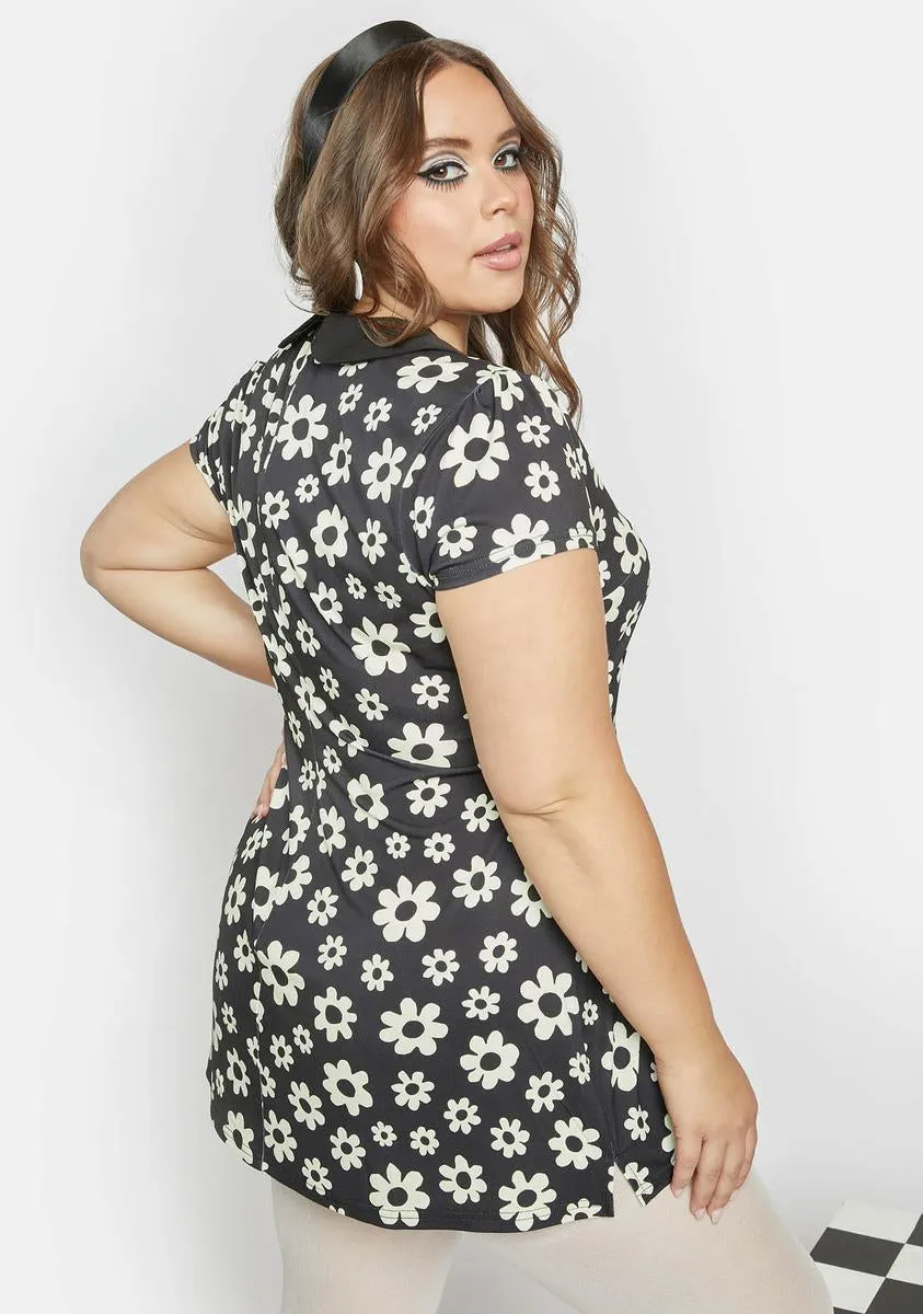 Plus Boo Everybody's Talkin' Mini Dress sold by Dolls Kill product image thumbnail 4