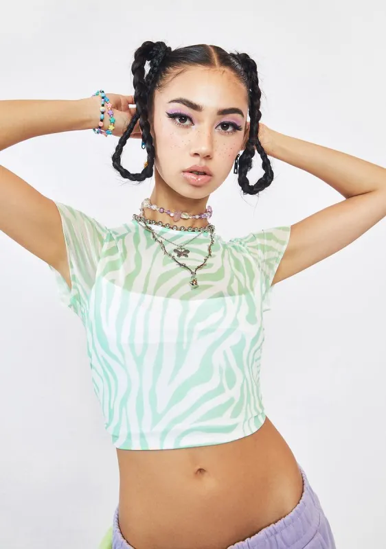 Trouble Coming Crop Top sold by Dolls Kill