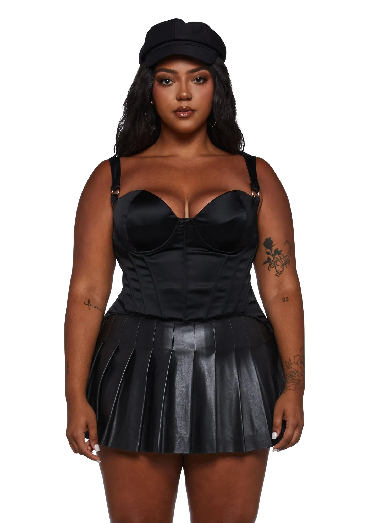 Plus Hard To Handle Bustier Top sold by Dolls Kill
