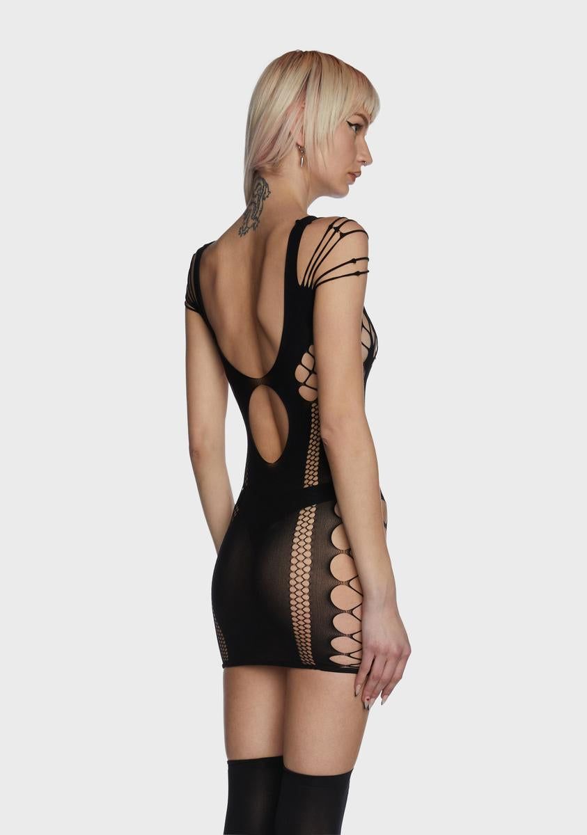 Anything Goes Fishnet Dress sold by Dolls Kill product image thumbnail 4