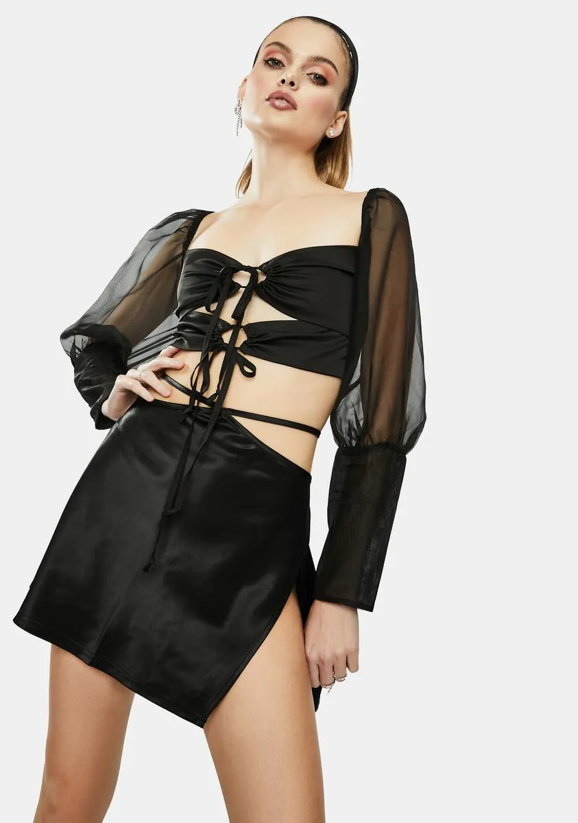 The Lemons Puff Sleeve Blouse sold by Dolls Kill