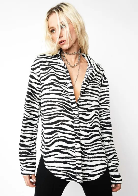 Totally Untamed Blouse sold by Dolls Kill