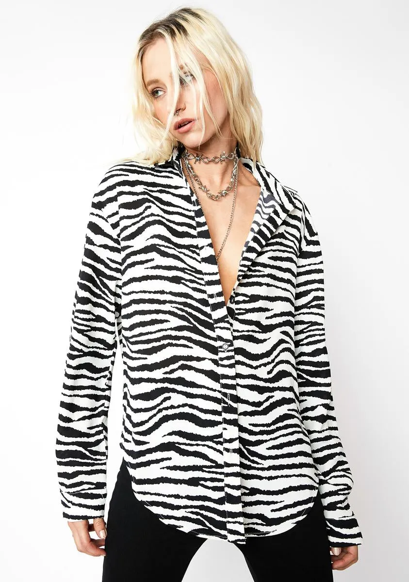 Totally Untamed Blouse sold by Dolls Kill