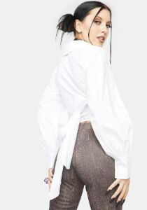 Jump For My Love Wrap Top sold by Dolls Kill