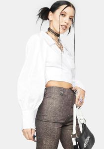 Jump For My Love Wrap Top sold by Dolls Kill