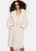 Cream Teddy Bear Faux Fur Coat sold by Dolls Kill