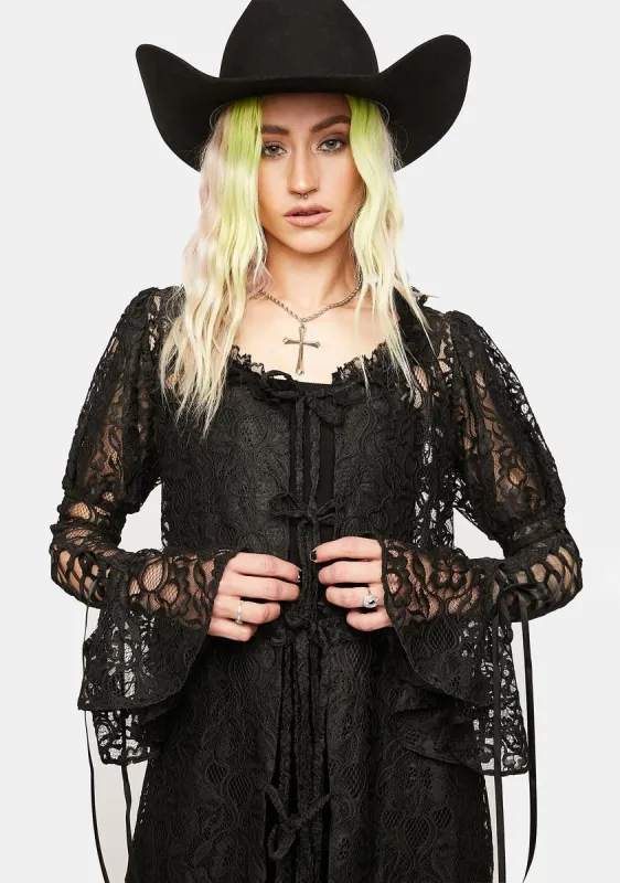 Nancy Maxi Duster Top sold by Dolls Kill