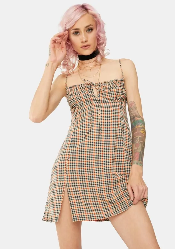 Country Check Famala Mini Dress sold by Dolls Kill