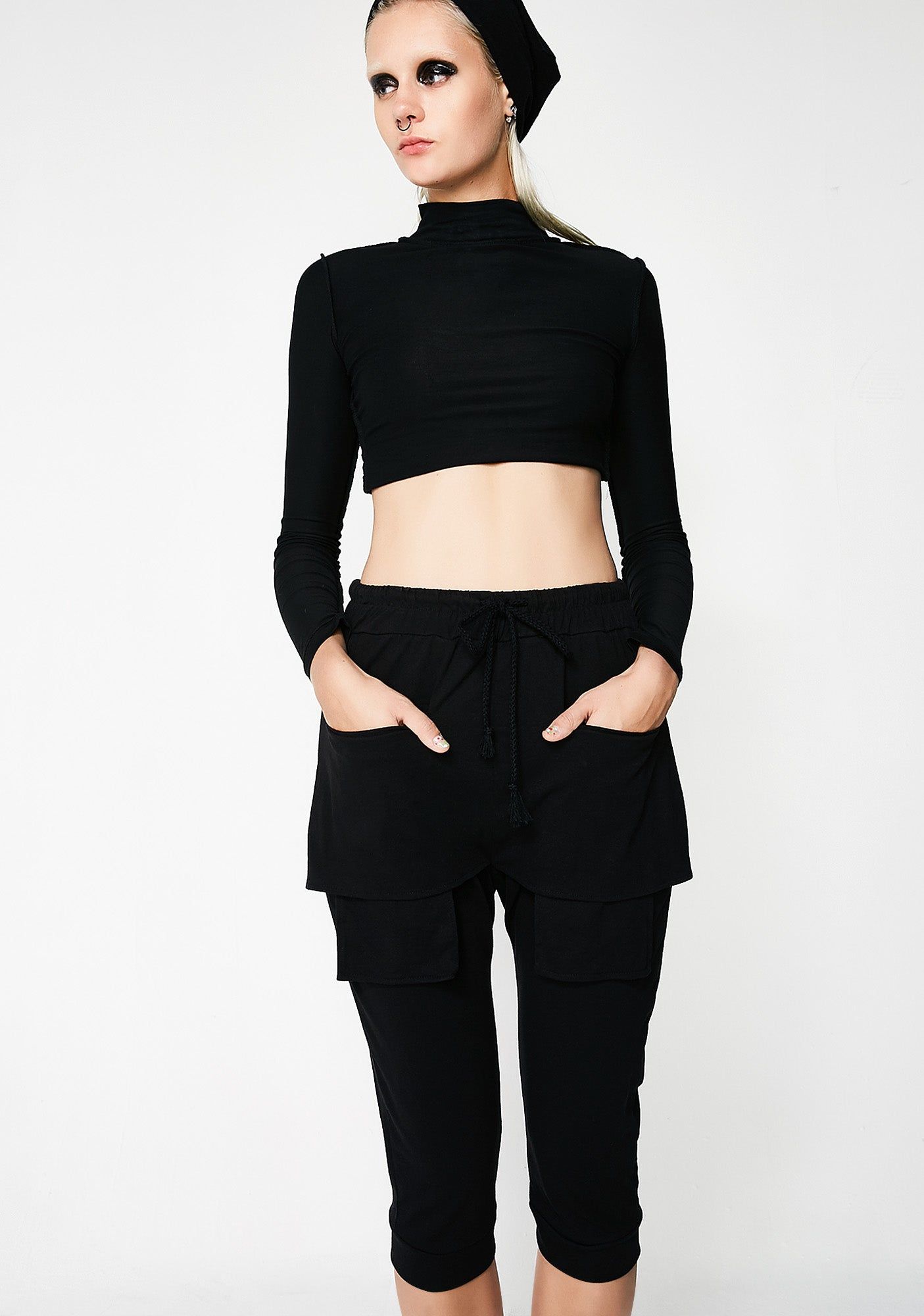 Ruins Layered Joggers sold by Dolls Kill