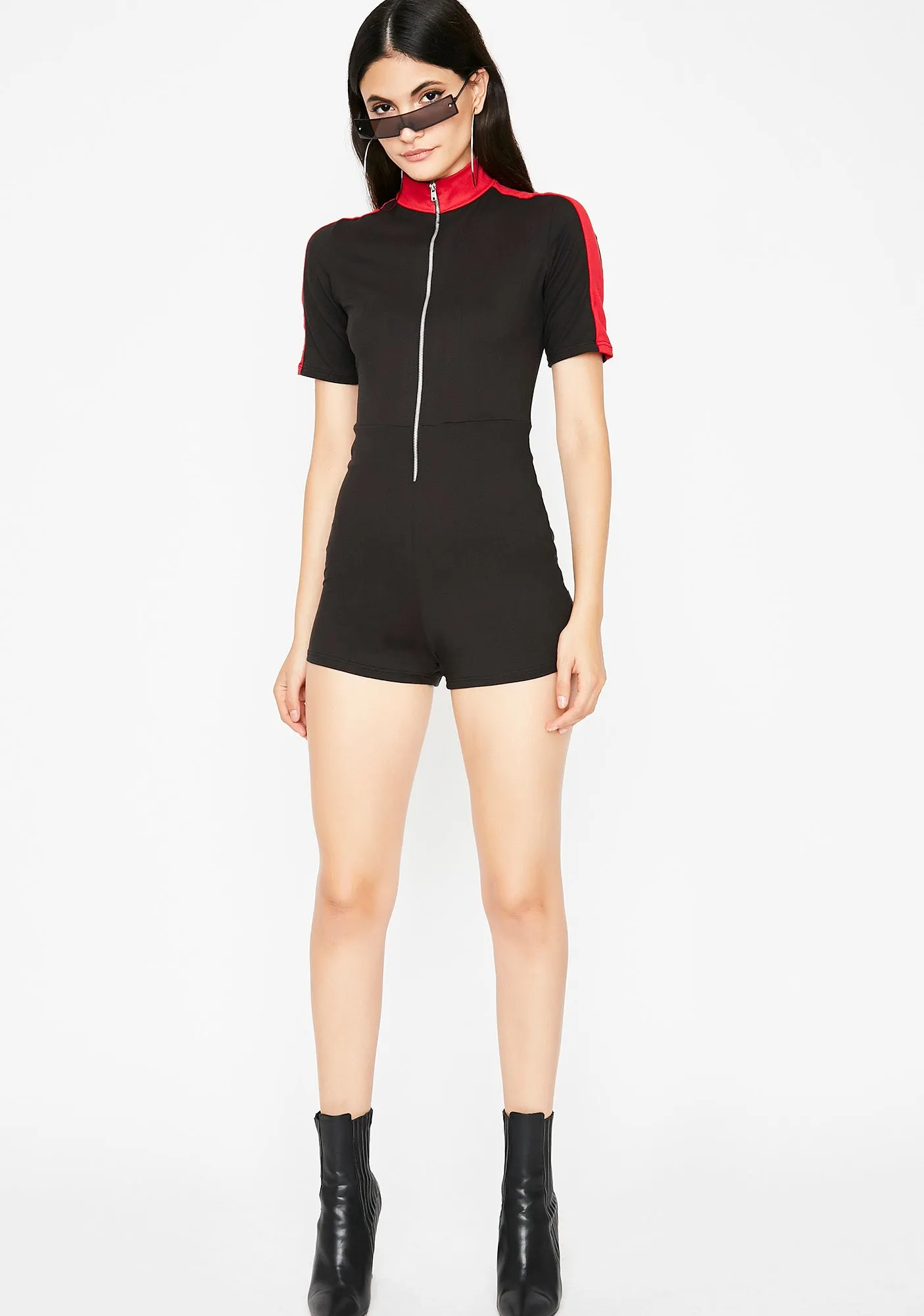 Keep Ya Guessin' Romper sold by Dolls Kill product image thumbnail 3