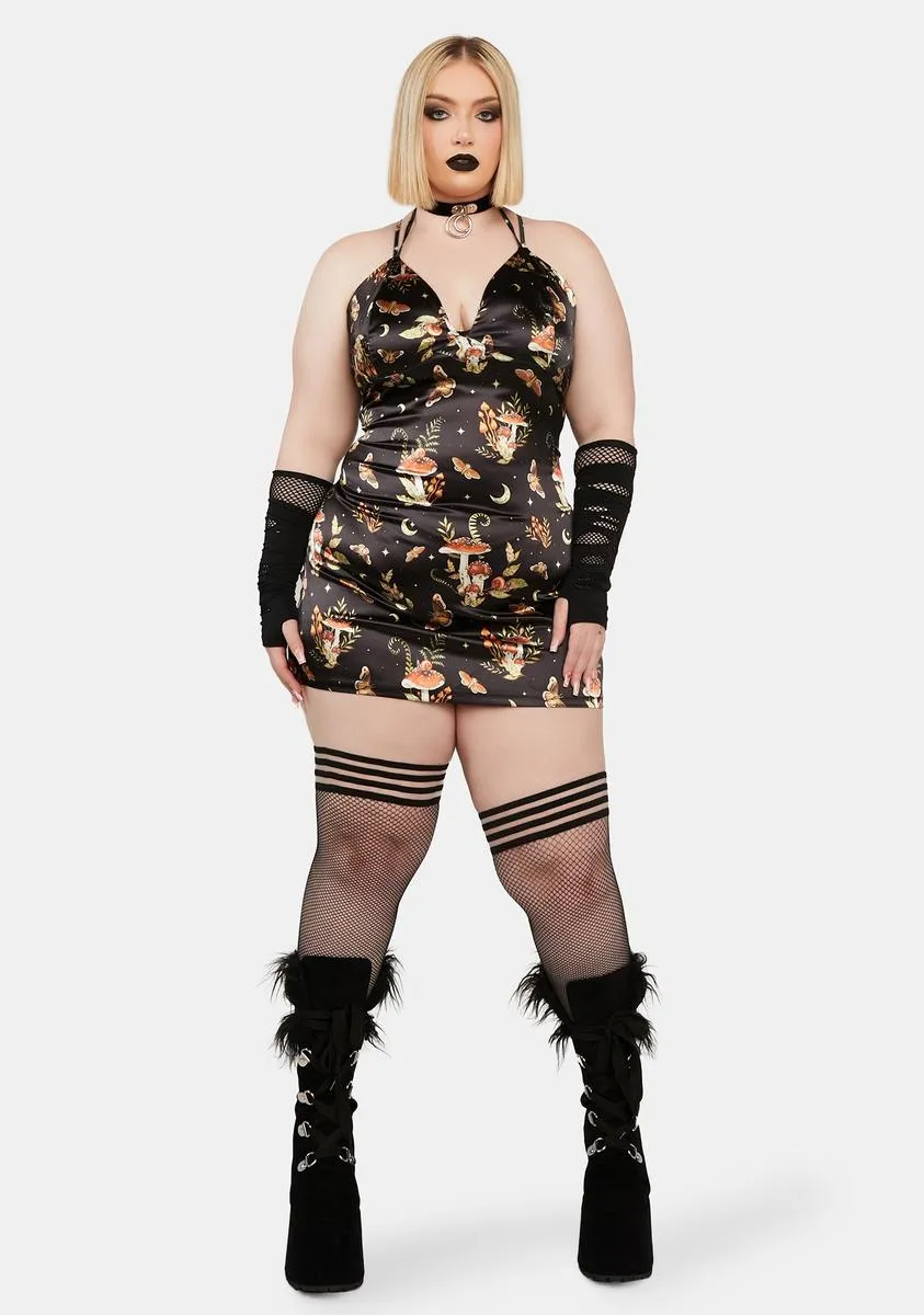 Plus Mystical Mushroom Mini Dress sold by Dolls Kill product image thumbnail 3