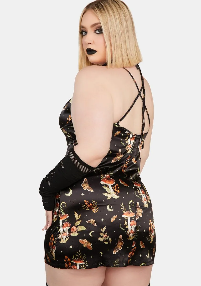 Plus Mystical Mushroom Mini Dress sold by Dolls Kill product image thumbnail 4
