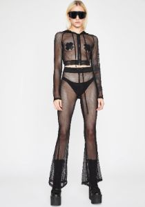 Sheer Mystery Pant Set sold by Dolls Kill