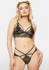 Midnight Bliss Attraction Lace Lingerie Set sold by Dolls Kill