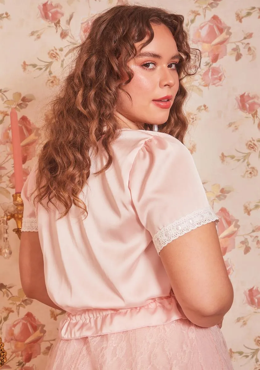 Plus Girl Enjoy The Little Things Floral Crop Top sold by Dolls Kill product image thumbnail 4