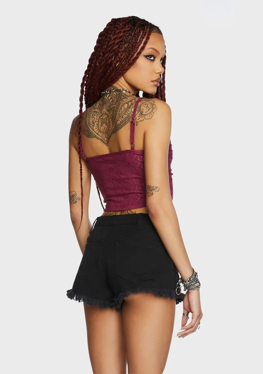 Summertime Soulmate Tank Top - Dark Pink sold by Dolls Kill product image thumbnail 4