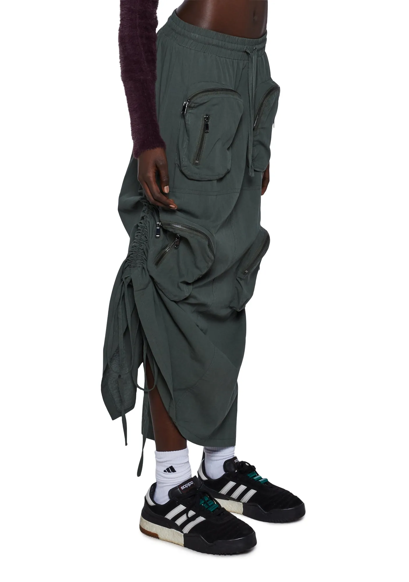 Climb The Ranks Cargo Skirt sold by Dolls Kill product image thumbnail 3