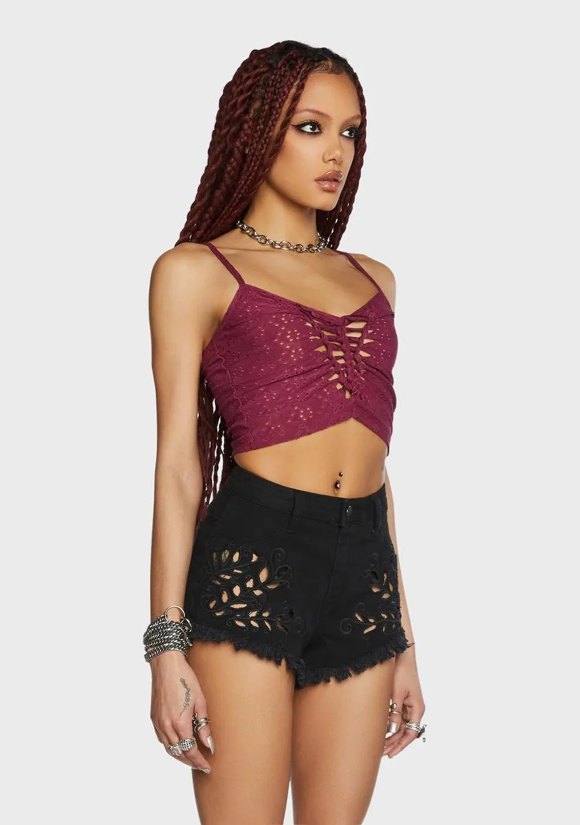 Summertime Soulmate Tank Top - Dark Pink sold by Dolls Kill product image thumbnail 3