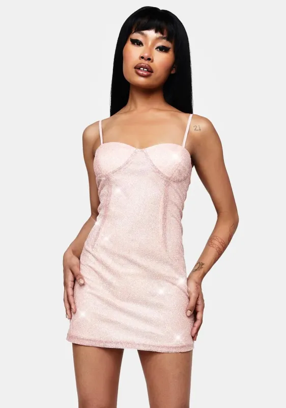 Thirsty Glitter Cami Mini Dress sold by Dolls Kill