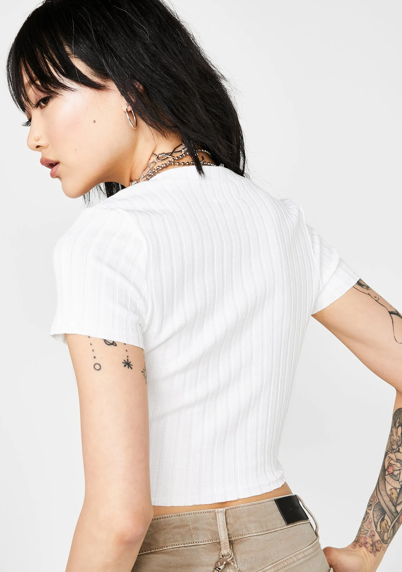 Keep Watchin' Crop Tee sold by Dolls Kill product image thumbnail 4