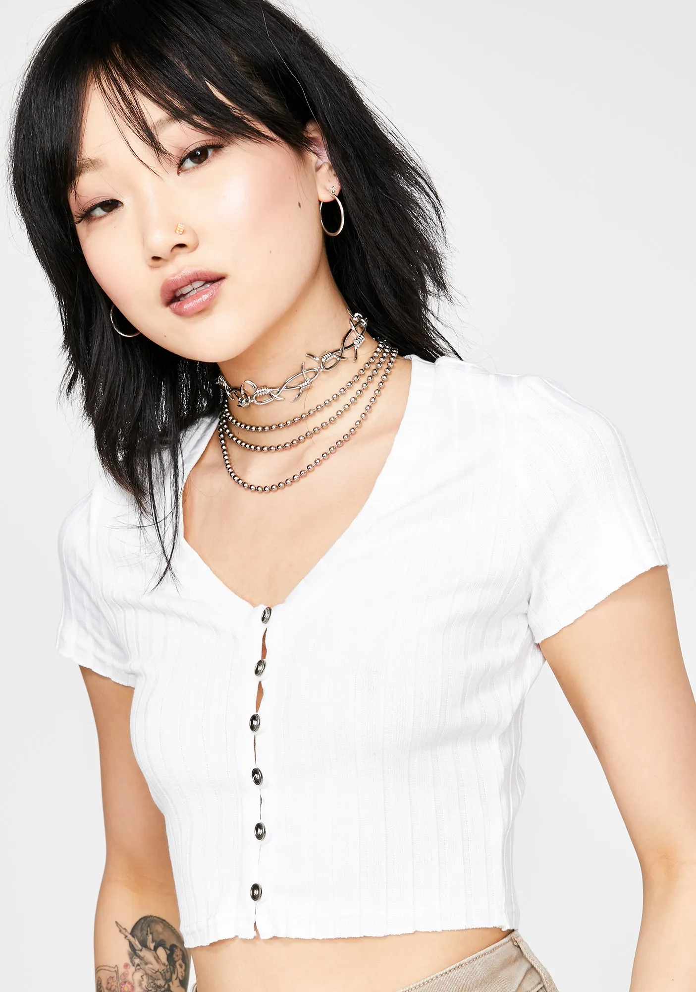 Keep Watchin' Crop Tee sold by Dolls Kill