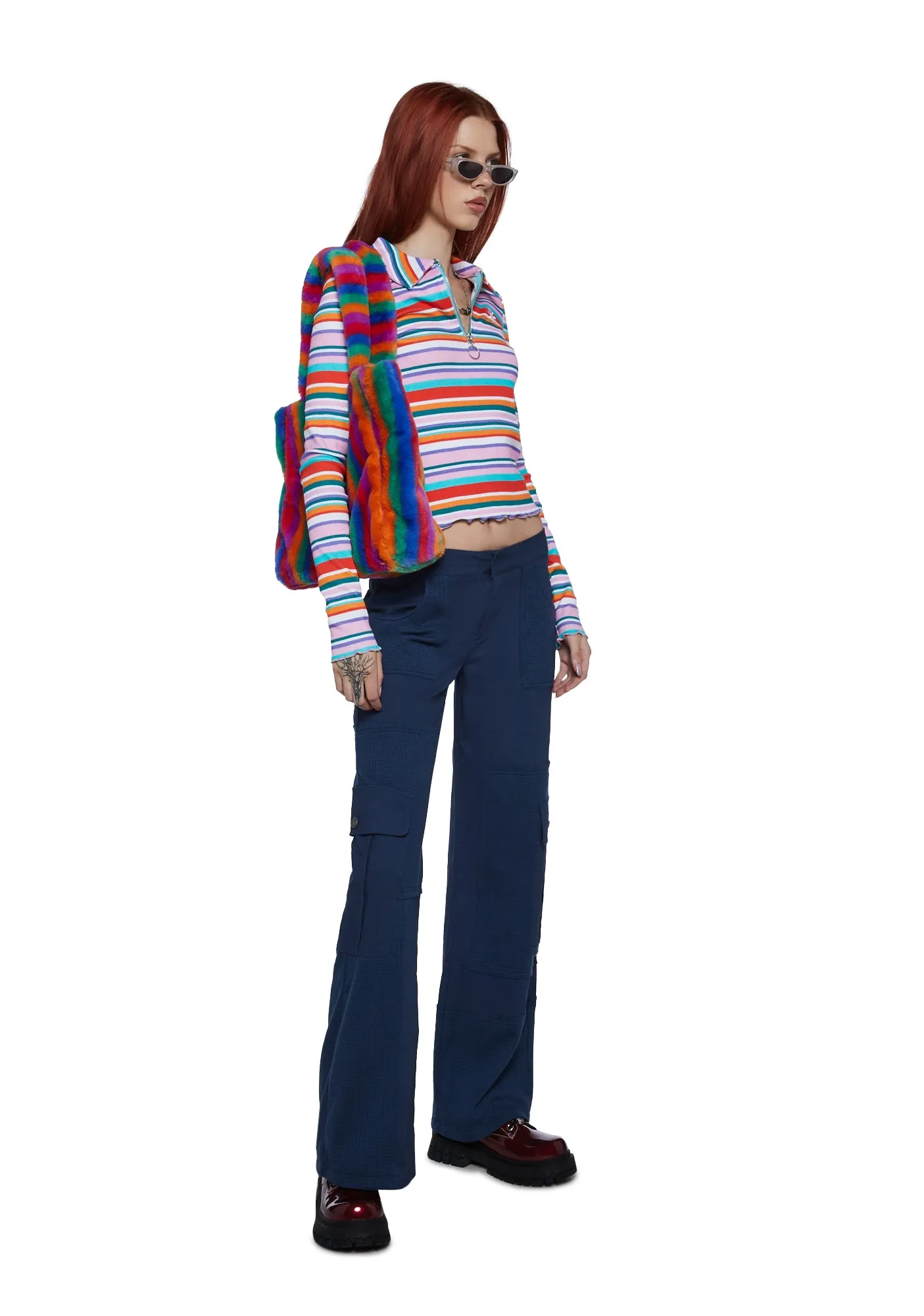 Alternative Anthem Cargo Pants- Blue sold by Dolls Kill product image thumbnail 2