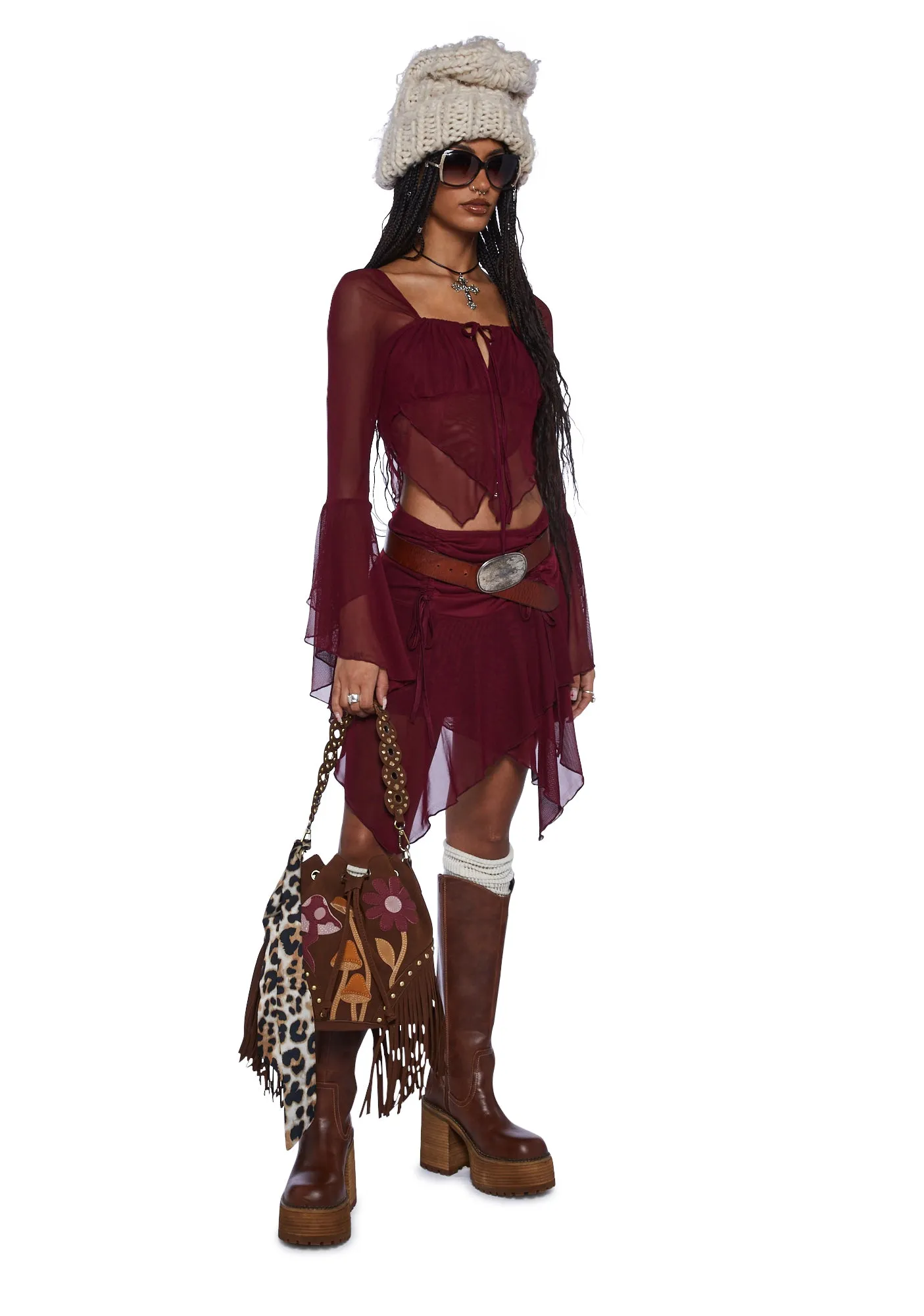 Wild Attraction Mesh Top- Red sold by Dolls Kill product image thumbnail 2