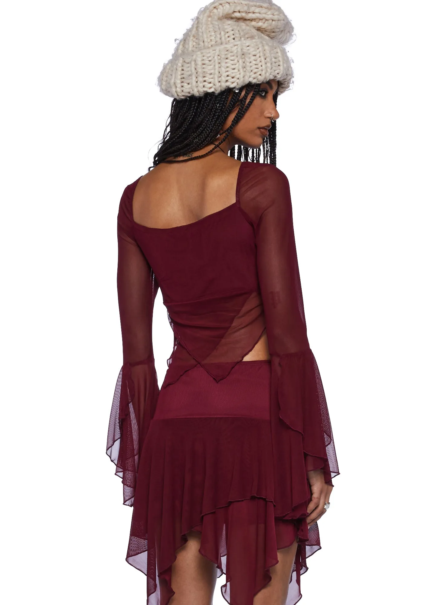 Wild Attraction Mesh Top- Red sold by Dolls Kill product image thumbnail 4