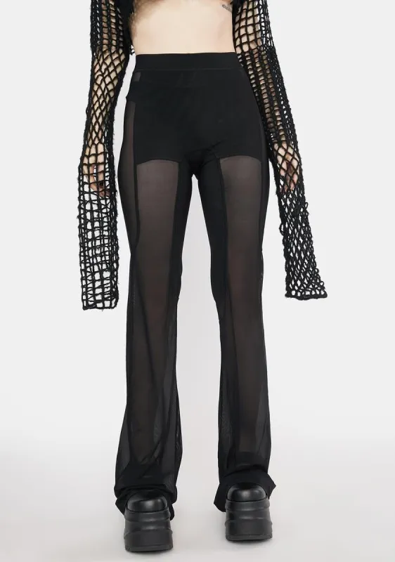 Bite My Tongue Flare Pants sold by Dolls Kill