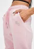 Pink Explicit Rhinestone Sweatpants sold by Dolls Kill
