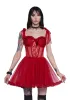 Dance With Death Mini Dress - Red sold by Dolls Kill