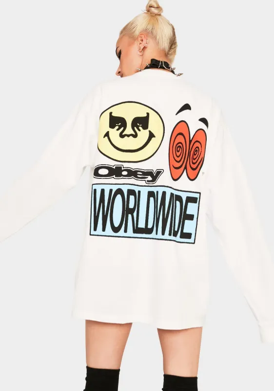 Acid Crash Long Sleeve Graphic Tee sold by Dolls Kill