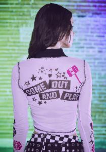 Mad For Each Other Mesh Top sold by Dolls Kill