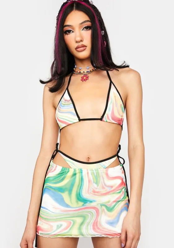 Freaky Bad Girl's Dream Skirt Set sold by Dolls Kill