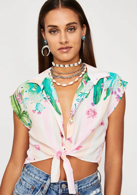 Desert Sugar Crop Shirt sold by Dolls Kill