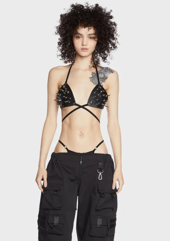 Dick Studded Bra Top sold by Dolls Kill