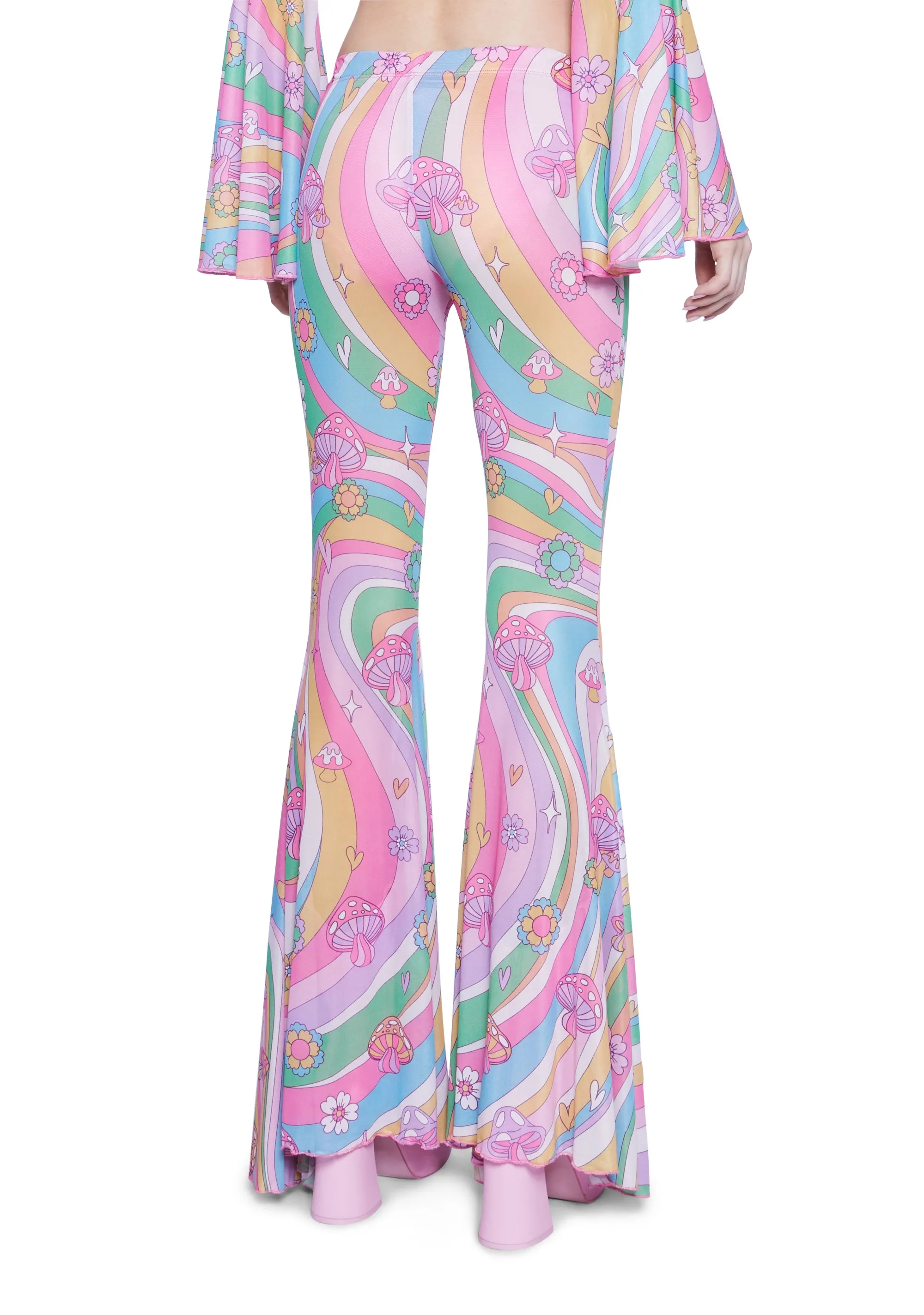 Technicolor Dreams Flare Pants sold by Dolls Kill product image thumbnail 4