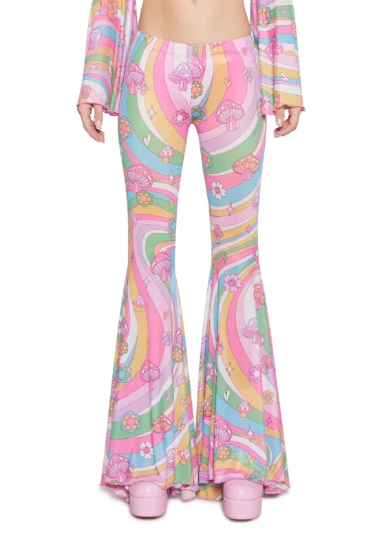Technicolor Dreams Flare Pants sold by Dolls Kill