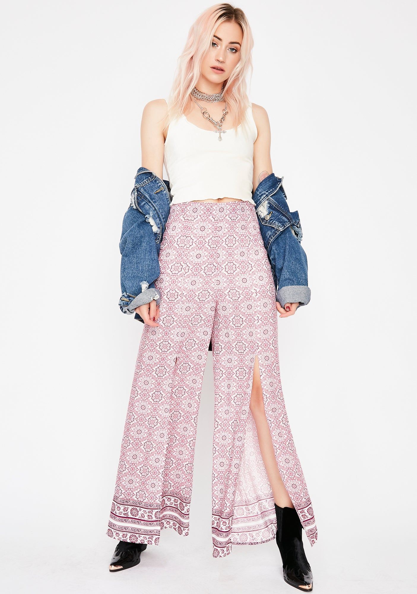 Luv Guru Front Slit Pants sold by Dolls Kill product image thumbnail 2