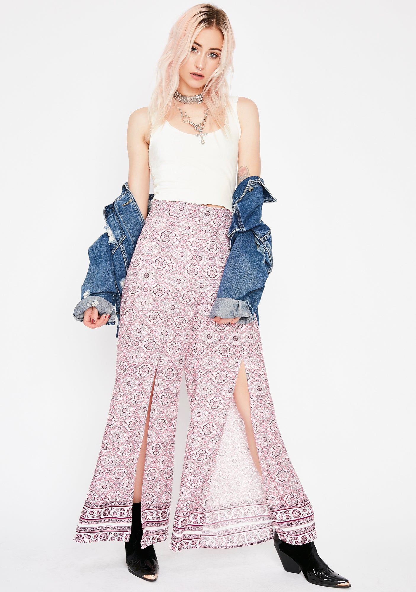 Luv Guru Front Slit Pants sold by Dolls Kill product image thumbnail 3