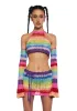 Optical Retrograde Top And Arm Warmers Set sold by Dolls Kill