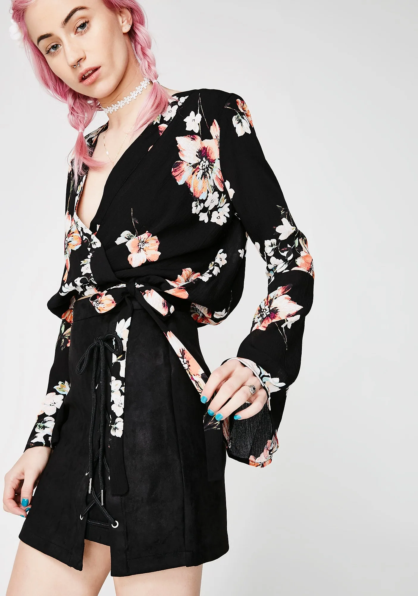 First Bloom Floral Top sold by Dolls Kill product image thumbnail 5