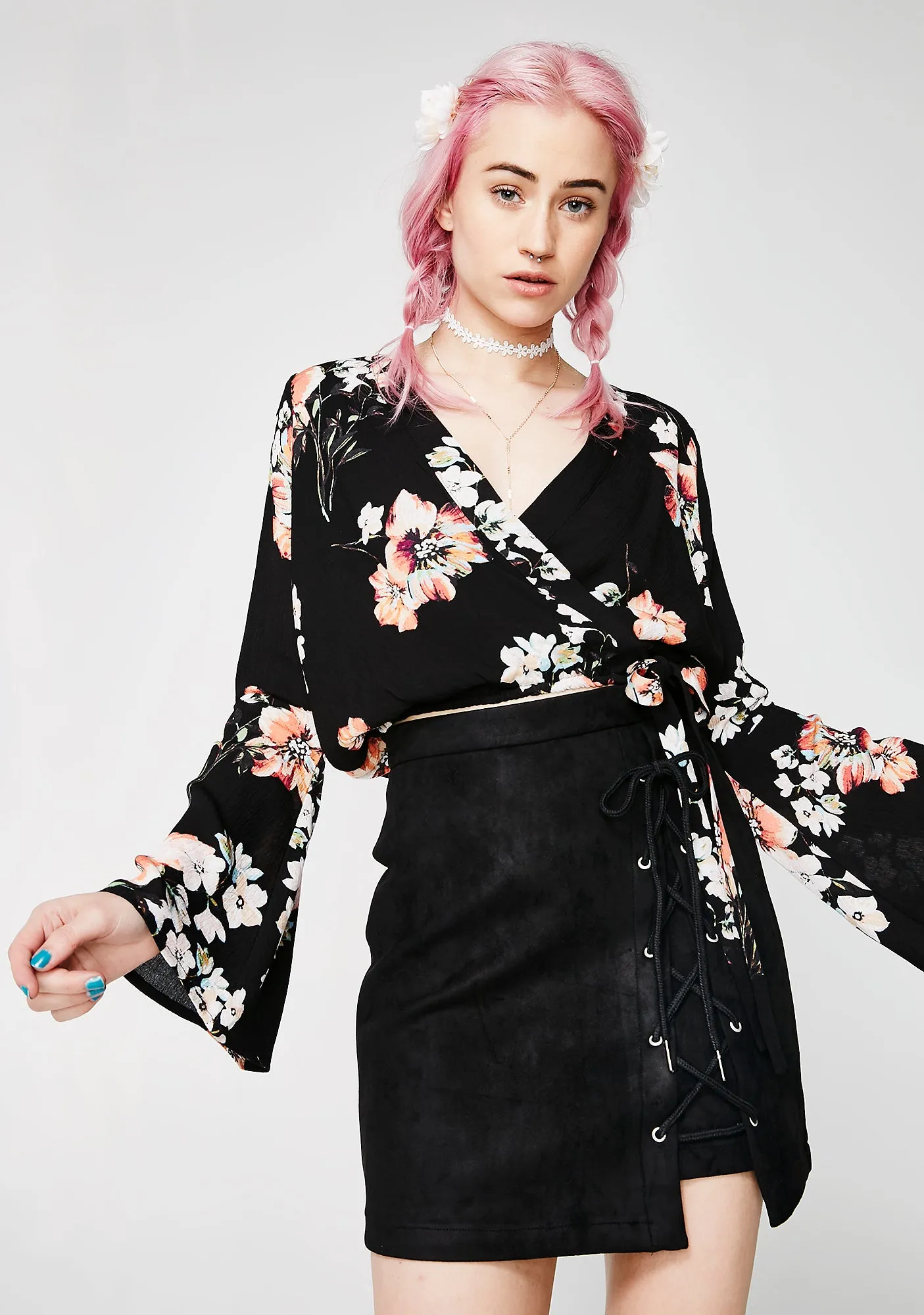 First Bloom Floral Top sold by Dolls Kill product image thumbnail 2