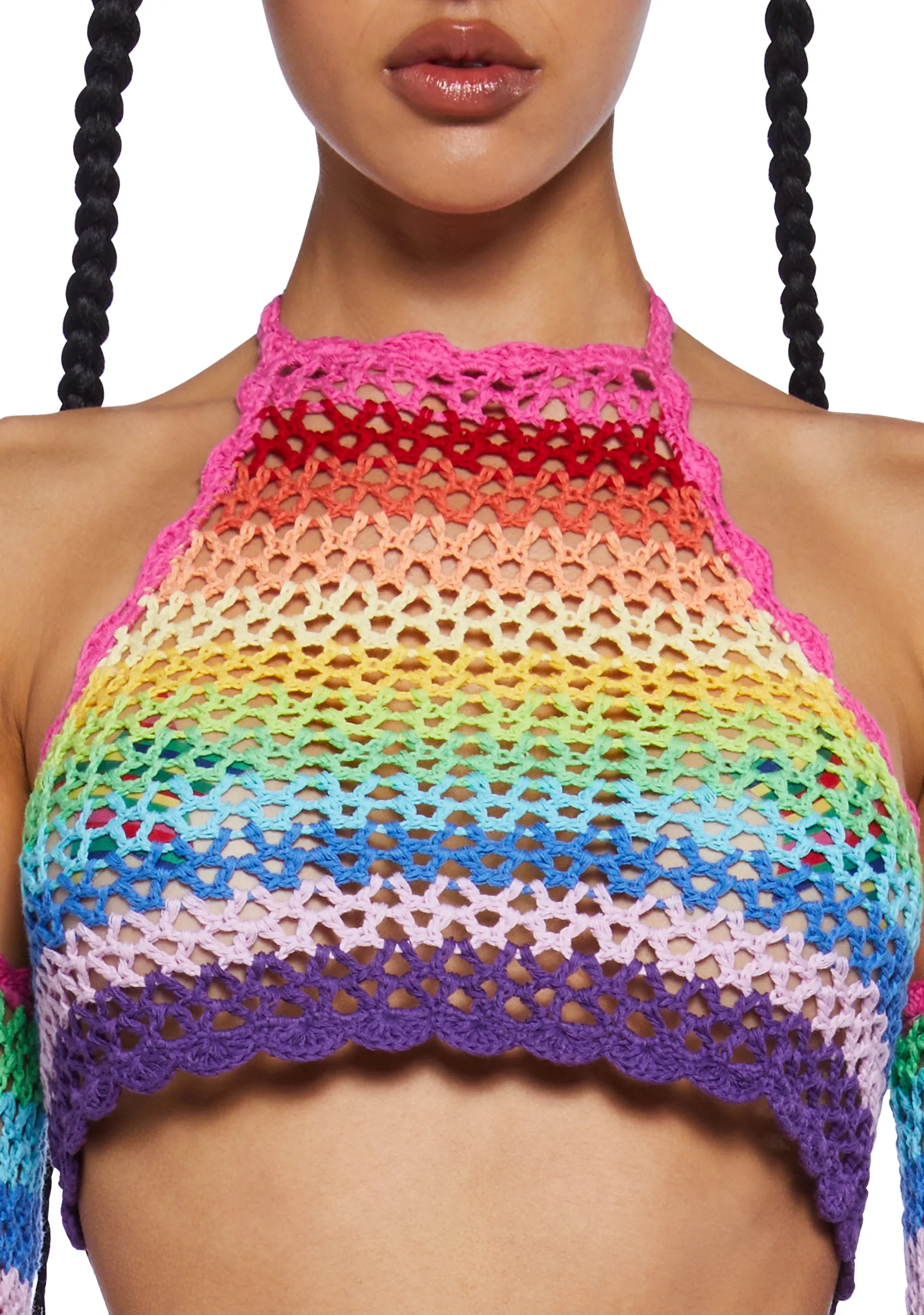 Optical Retrograde Top And Arm Warmers Set sold by Dolls Kill product image thumbnail 5