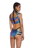 Rude Awakening Harness Bra Top - Indigo sold by Dolls Kill