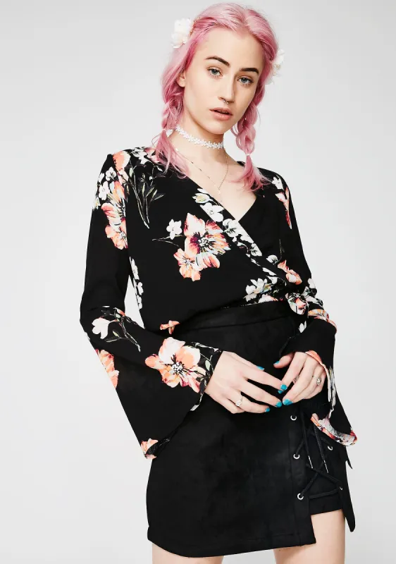 First Bloom Floral Top sold by Dolls Kill