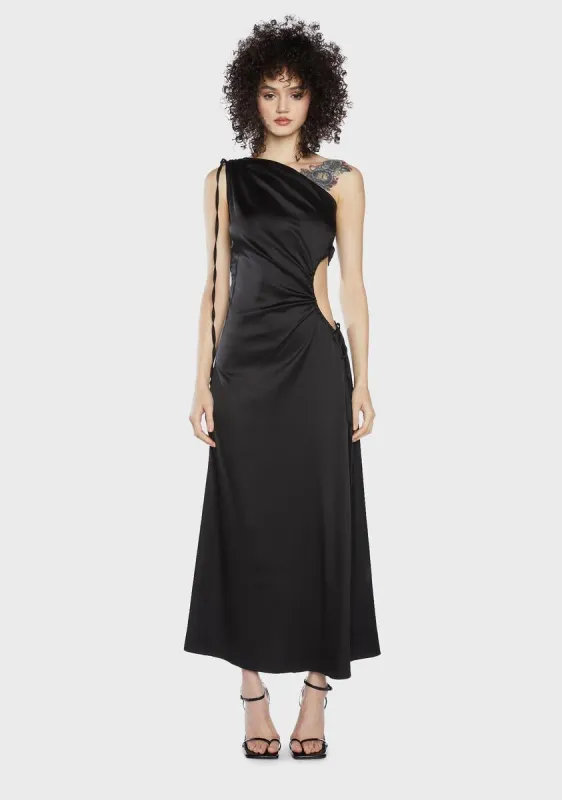 A Twirly Night Midi Dress sold by Dolls Kill